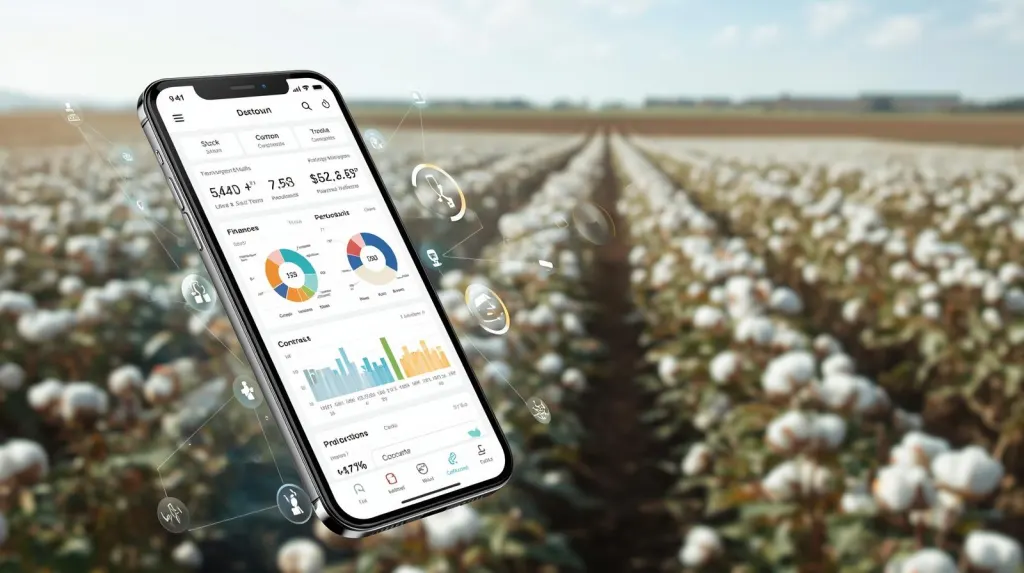 Aplicativo de gestão da produção de algodão em uma lavoura